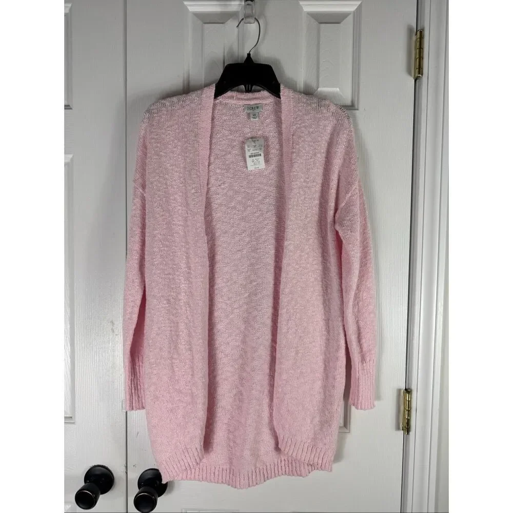 NWT Jcrew Womens Pink Popcorn Cardigan Size XS